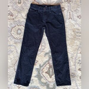 Gap Kids Navy Corduroy Pants Size 7 Regular Stretch Slim (Boy)